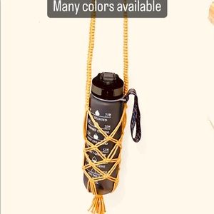 Macrame bottle holder,handmade
